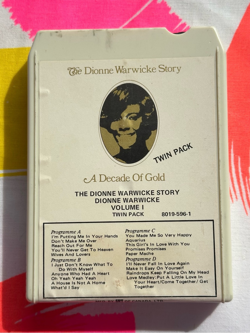 Vintage The Dionne Warwicke Story: A Decade Of Gold Twin Pack 8-Track
